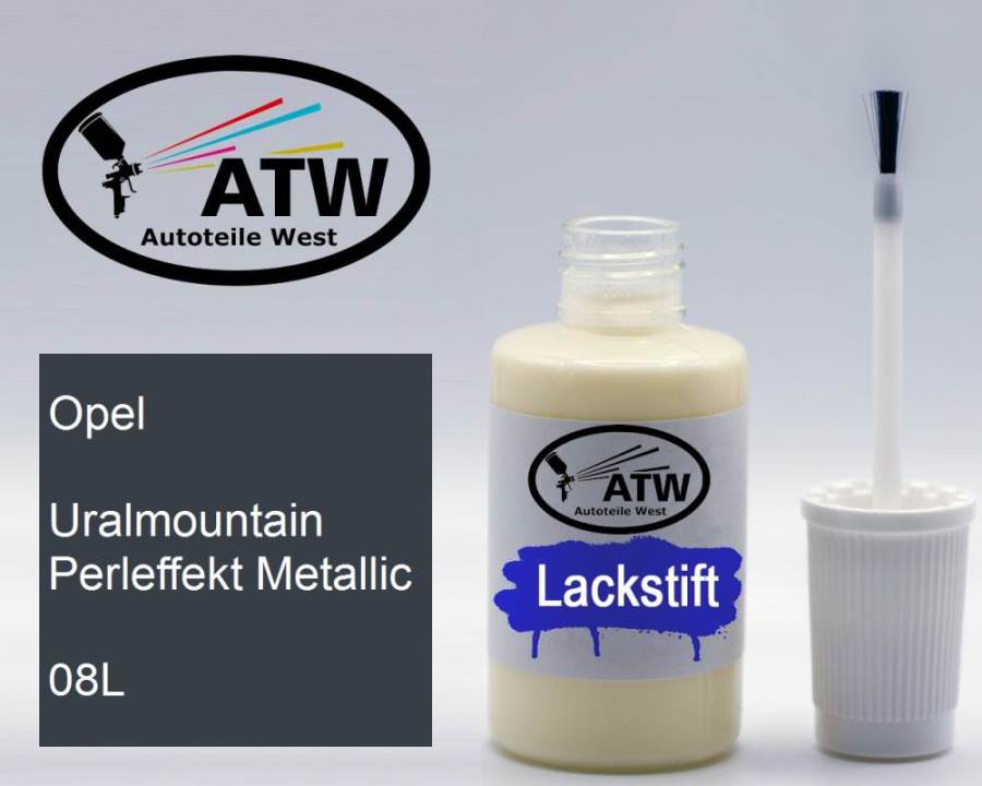 Opel, Uralmountain Perleffekt Metallic, 08L: 20ml Lackstift, von ATW Autoteile West.